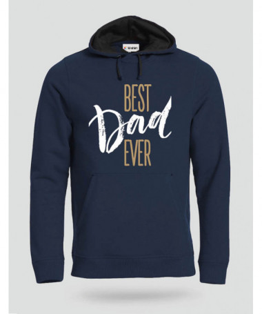 Best Dad Ever Felpa Premium con cappuccio Uomo