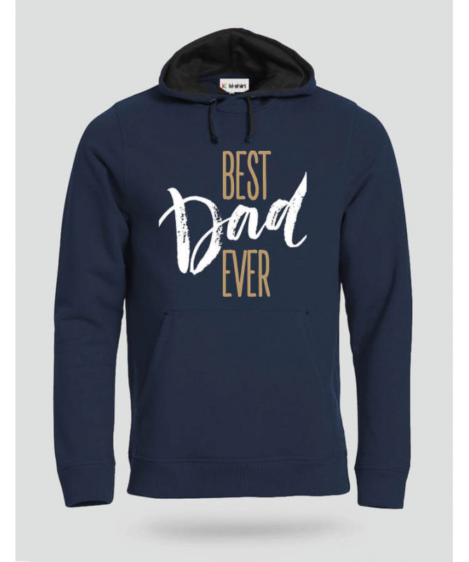 Best Dad Ever Felpa Premium con cappuccio Uomo