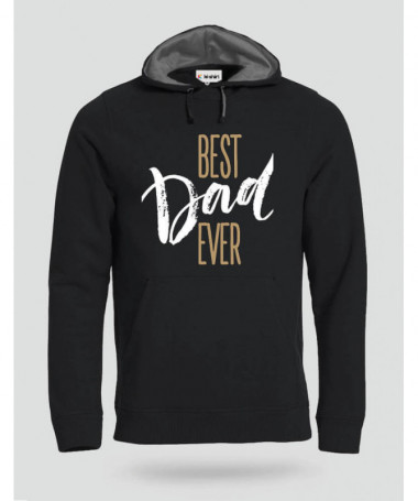 Best Dad Ever Felpa Premium con cappuccio Uomo