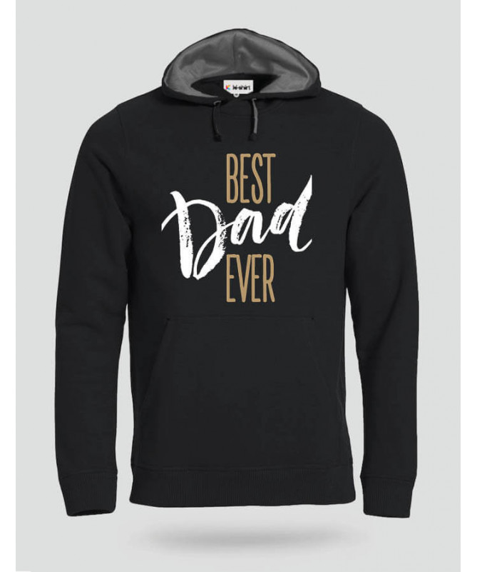 Best Dad Ever Felpa Premium con cappuccio Uomo
