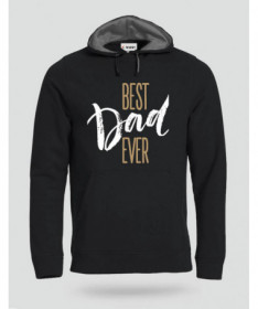 Best Dad Ever Felpa Premium con cappuccio Uomo