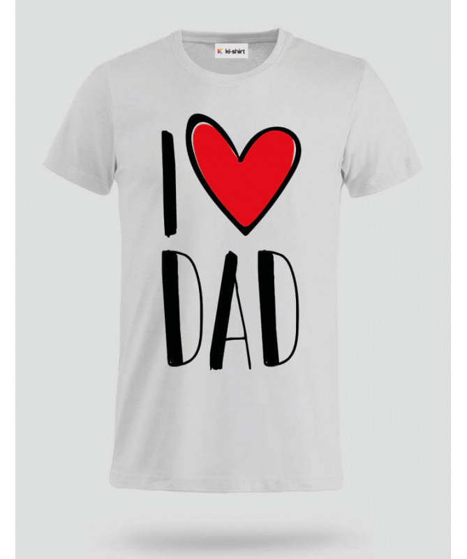 I Love Dad T-shirt Basic Uomo