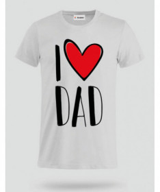 I Love Dad T-shirt Basic Uomo