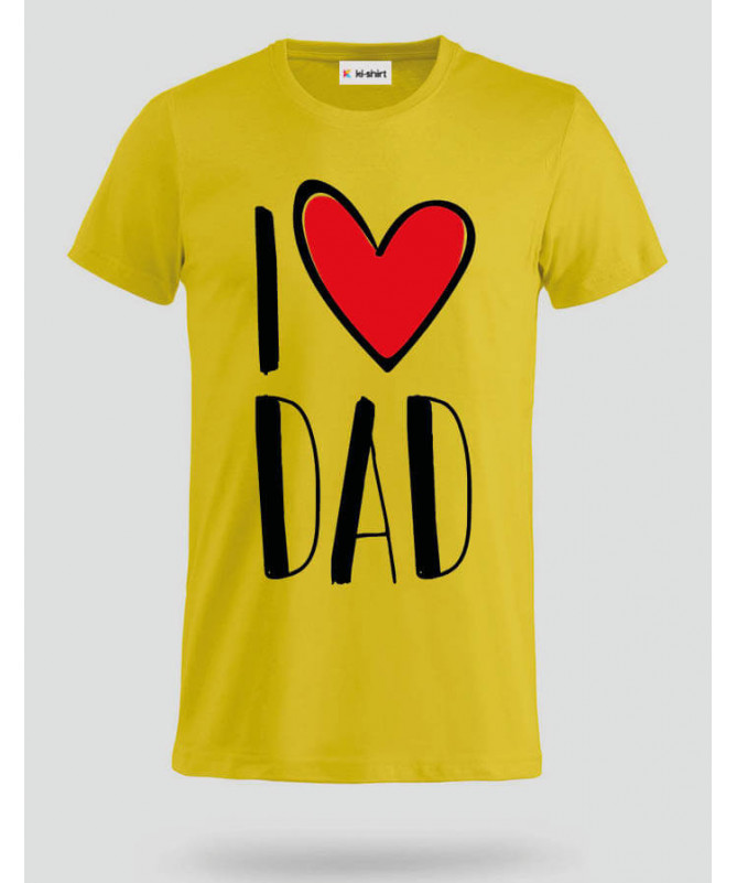 I Love Dad T-shirt Basic Uomo