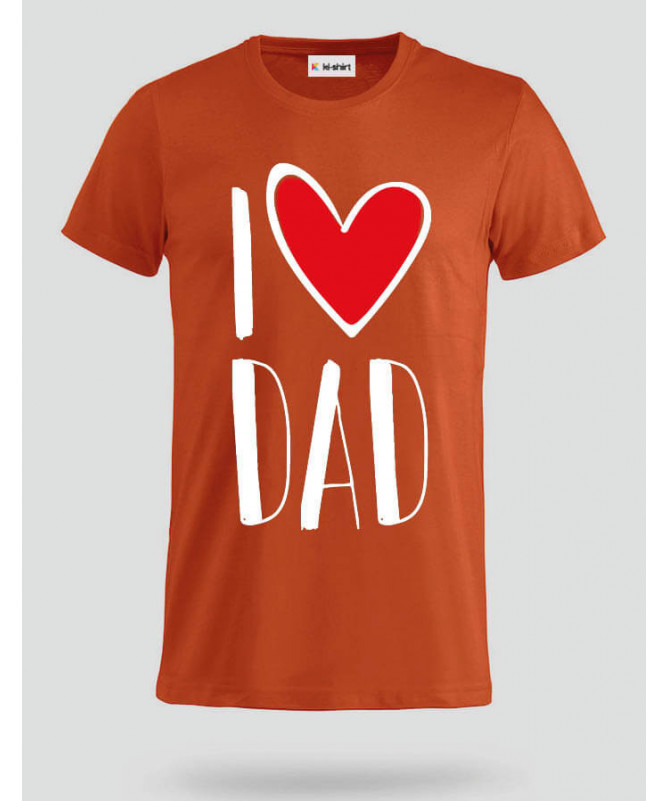 I Love Dad T-shirt Basic Uomo