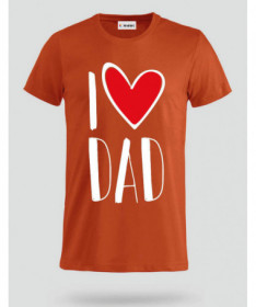 I Love Dad T-shirt Basic Uomo