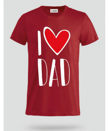I Love Dad T-shirt Basic Uomo