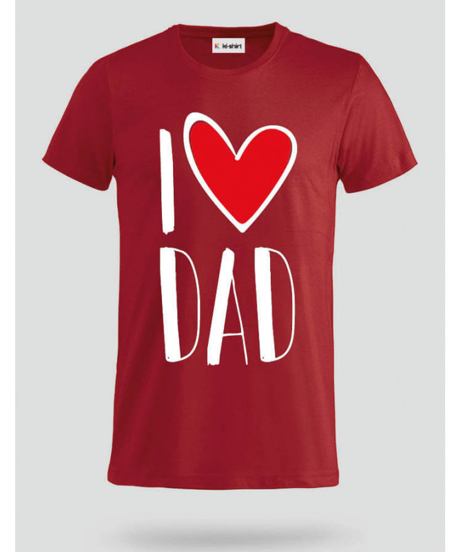 I Love Dad T-shirt Basic Uomo