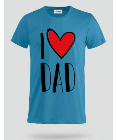 I Love Dad T-shirt Basic Uomo