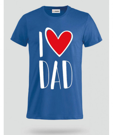 I Love Dad T-shirt Basic Uomo