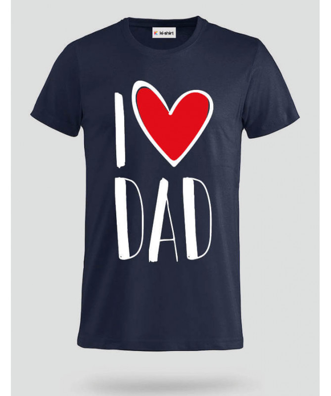 I Love Dad T-shirt Basic Uomo
