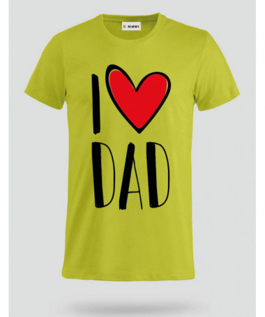 I Love Dad T-shirt Basic Uomo