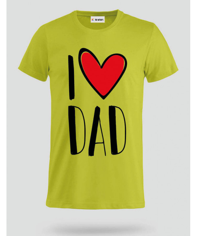 I Love Dad T-shirt Basic Uomo