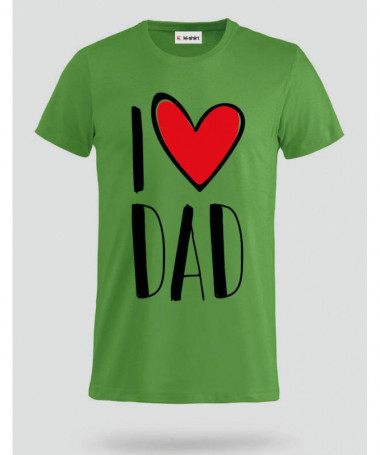 I Love Dad T-shirt Basic Uomo
