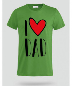 I Love Dad T-shirt Basic Uomo