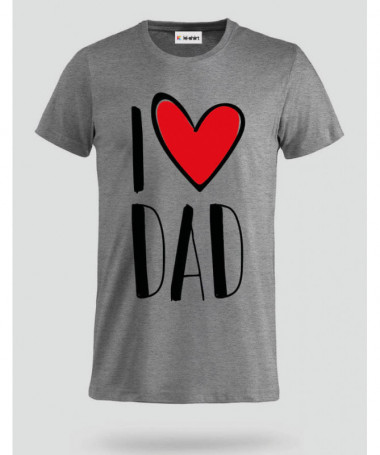 I Love Dad T-shirt Basic Uomo