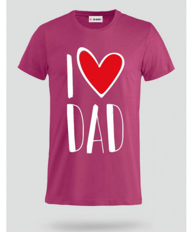 I Love Dad T-shirt Basic Uomo