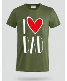 I Love Dad T-shirt Basic Uomo