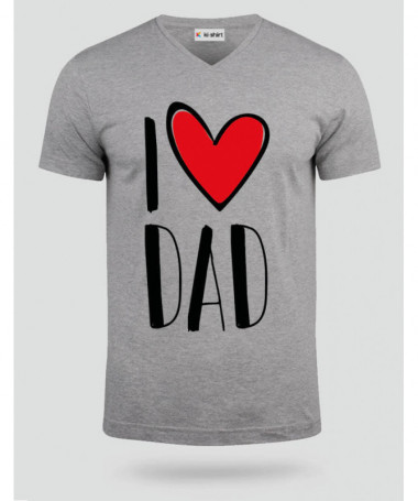 I Love Dad T-shirt Scollo V