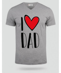 I Love Dad T-shirt Scollo V