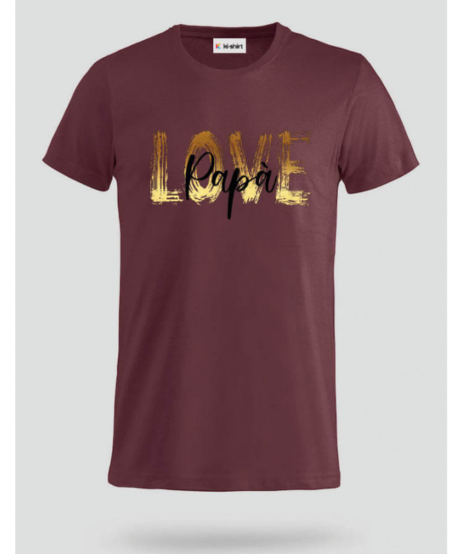 Love Papà T-shirt Basic Uomo