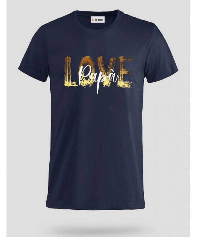 Love Papà T-shirt Basic Uomo