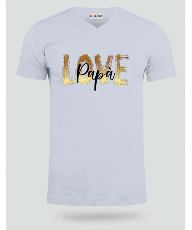 Love Papà T-shirt Scollo V