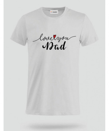 Love you dad T-shirt Basic Uomo