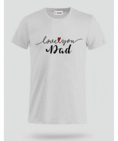Love you dad T-shirt Basic Uomo
