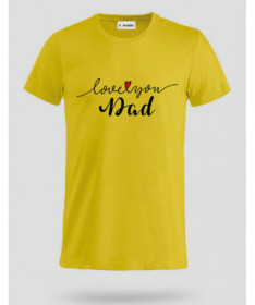 Love you dad T-shirt Basic Uomo