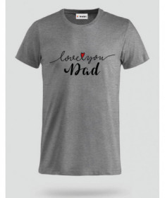 Love you dad T-shirt Basic Uomo