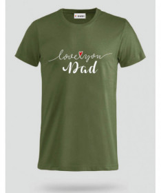 Love you dad T-shirt Basic Uomo