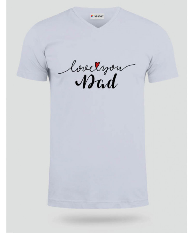 Love you dad T-shirt Scollo V