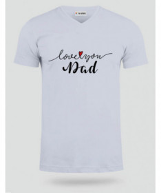 Love you dad T-shirt Scollo V