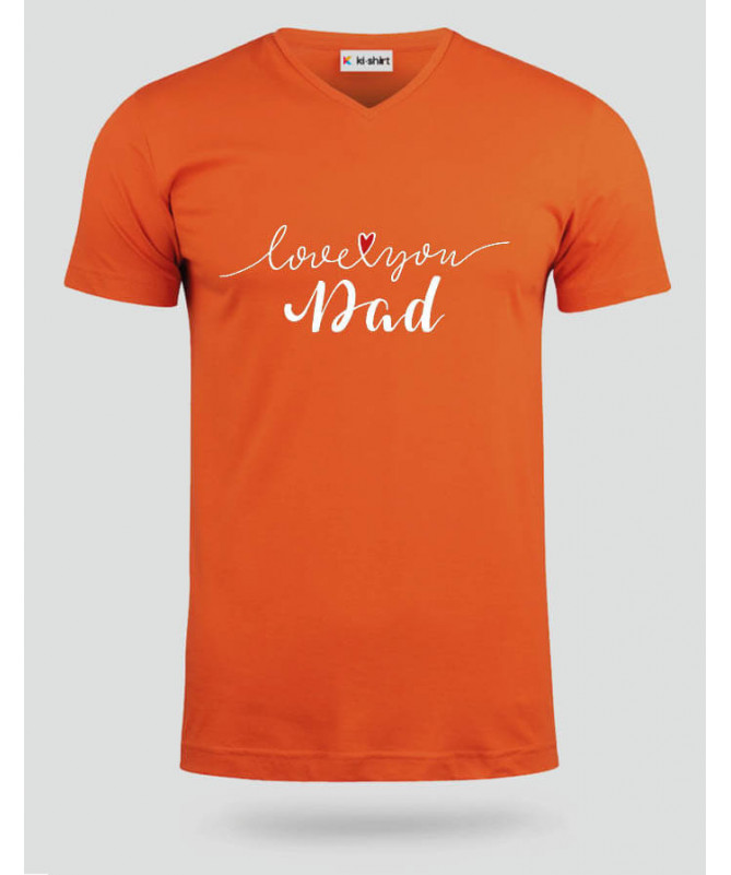 Love you dad T-shirt Scollo V