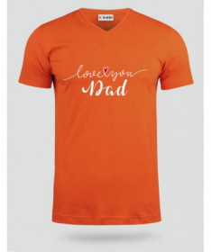 Love you dad T-shirt Scollo V