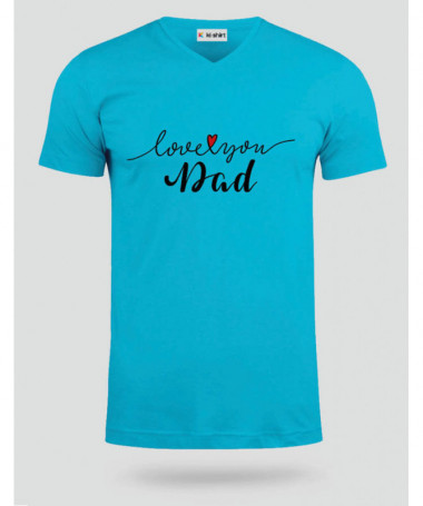 Love you dad T-shirt Scollo V