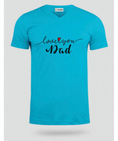 Love you dad T-shirt Scollo V