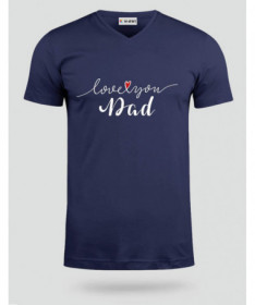 Love you dad T-shirt Scollo V