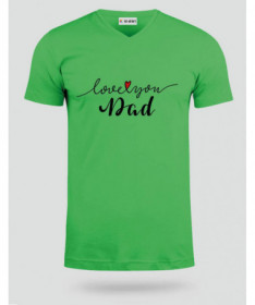 Love you dad T-shirt Scollo V