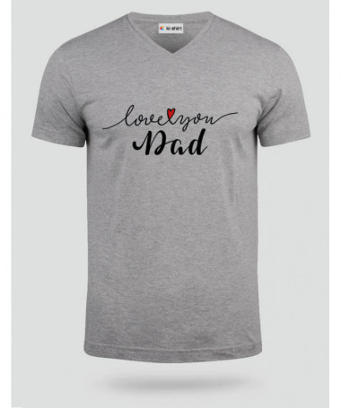 Love you dad T-shirt Scollo V