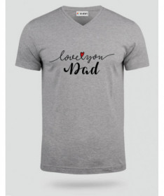 Love you dad T-shirt Scollo V