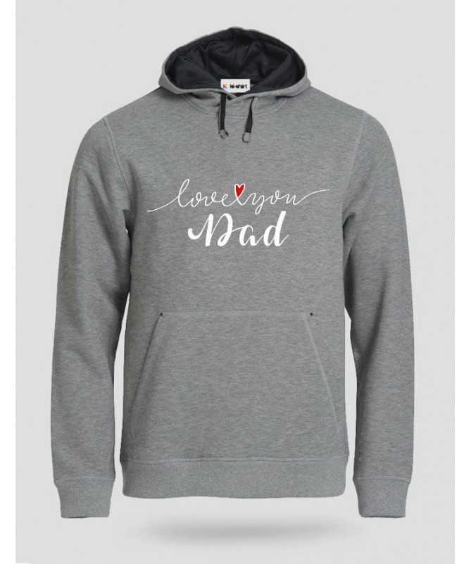 Love you dad Felpa Premium con cappuccio Uomo