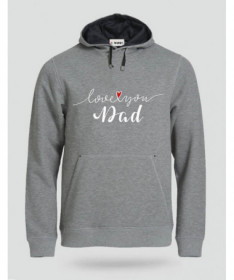 Love you dad Felpa Premium con cappuccio Uomo