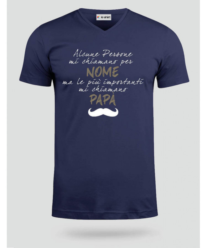 Papà T-shirt Scollo V