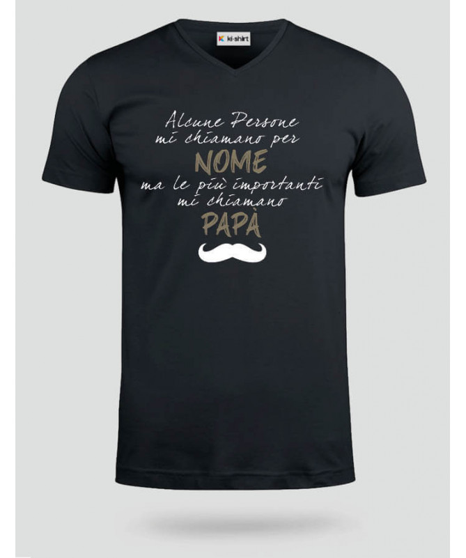 Papà T-shirt Scollo V