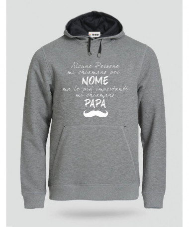 Papà Felpa Premium con cappuccio Uomo