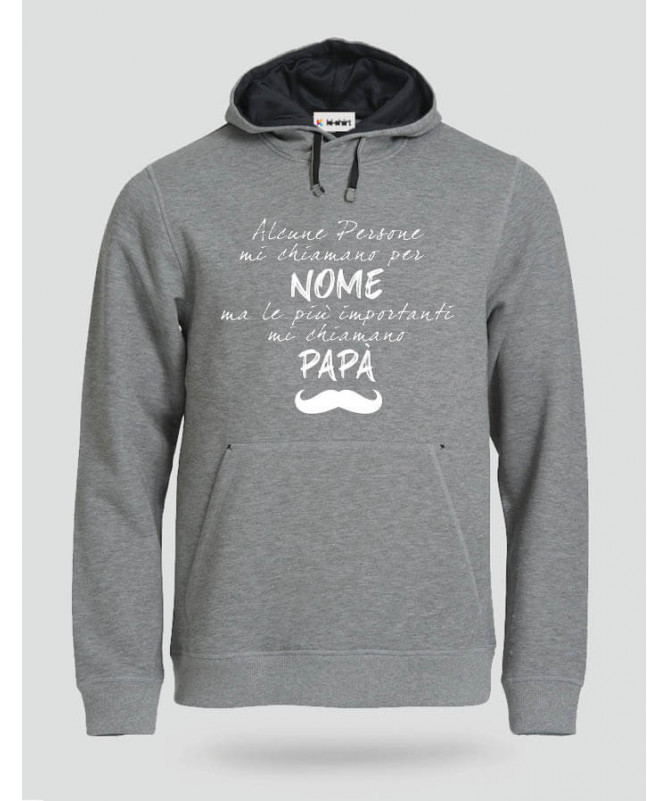 Papà Felpa Premium con cappuccio Uomo