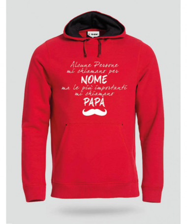 Papà Felpa Premium con cappuccio Uomo