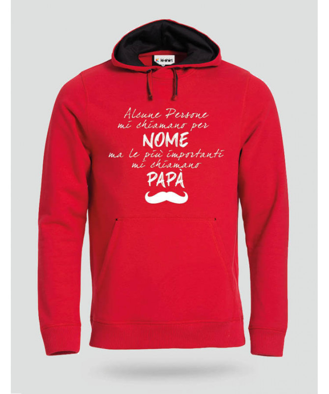 Papà Felpa Premium con cappuccio Uomo